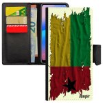 Coque a71 portefeuille drapeau guinee bissau guineen foot etui bumper coupe d'afrique solide can tissu ...