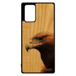 Coque aigle note 20 en bois silicone royal oiseau smartphone tpu etui animal rapace marron animaux bumper ...