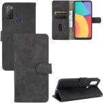 Compatible avec coque alcatel 3l, portefeuille etui cuir magn�tique housse avec fentes de cartes, antichoc ...
