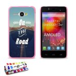 Coque alcatel one touch star on the road silicone rose rigide (tpu)