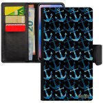 Coque ancre pour iphone 12 mini rabat marinire vague tattoo homme colore unique portable cadeau fete ...