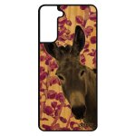 Coque ane s21 bois silicone telephone personnalis� anesse animal noir bourrique animaux mule design de ...
