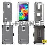 Coque anti choc otterbox defender pour samsung, smartphone: galaxy s5 gris