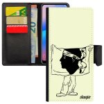 Coque antichoc pour iphone 15 + plus simili cuir portefeuille porte cartes drapeau corse unique 4g housse ...