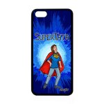 Coque antichoc iphone 5c en silicone super tata rigide bleu bande dessine drole heros de protection ...