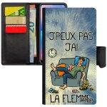 Coque antichoc pour iphone xs max simili cuir portefeuille j'peux pas j'ai la flemme 256 go 4g housse ...