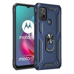 Coque antichoc odeydo bleu pour motorola moto g50(5g) - support anneau et protection renforc�e