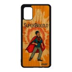 Coque antichoc samsung a51 bois silicone super bricolo comics papa mobile etui cadeau fete des peres ...