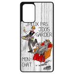 Coque antichoc pour samsung a72 silicone j'peux pas j'dois garder mon chat humour je jpeux smartphone ...