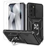 Coque antichoc pour samsung galaxy s25 plus / s24 plus avec 2 verres trempés 9h, cache caméra coulissant, ... Coque antichoc pour samsung galaxy s25 plus / s24 plus avec 2 verres trempés 9h, cache caméra coulissant, ...
