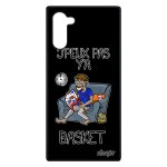 Coque antichoc samsung note 10 silicone j'peux pas y'a basket drole basketball motif nba 4g humour je ...