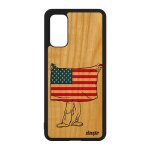 Coque antichoc samsung s20 en bois silicone drapeau etats unis usa americain etui nfl coupe du monde ...