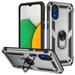 Coque antichoc tpu et pc avec support pour samsung galaxy a03 core, argent