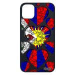 Coque apple iphone 11 pro max silicone drapeau tibet tibetain aluminium telephone housse noir asie coeur ...