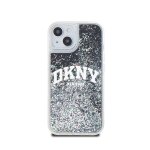 Coque pour apple iphone 15 edition liquid glitter arch flexible ultra - chic dkny noir