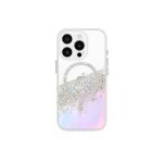 Coque paillettes pour iphone 16 pro compatible magsafe avec fixation magn�tique case mate transparent ...
