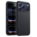 Coque pour apple iphone 17 pro max - housse etui silicone gel fine + film ecran - noir