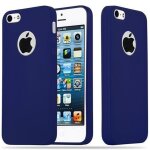 Coque pour apple iphone 5 / 5s / se 2016 en candy bleu fonce housse de protection etui en silicone tpu ...