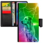 Coque apple iphone 5 5s se portefeuille chien de protection case smartphone multicolore animal chiot ...