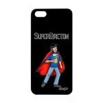 Coque apple iphone 5c silicone super breton comics humoristique smartphone drole noir drapeau bretagne ...