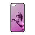 Coque apple iphone 5c silicone cheval caoutchouc etui poney animaux poulain texture animal design case ...