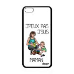 Coque apple iphone 5c silicone j'peux pas j'suis maman rigide je bebe bande dessin�e drole de protection ...