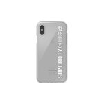 Coque pour apple iphone x / xs collection snap case clear en tpu superdry transparent