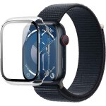 Coque pour apple watch 7 / 8 / 9 45mm renforce translucide force case transparent