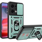 Coque armor motorola edge 50 pro - protection camra avec couvercle, anneau / bquille mtal 360, compatible ...