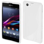 Coque arriere  s - case  pour sony xperia z1 compact blanc transparent