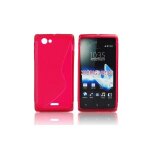 Coque arrière en gel silicone rouge pour sony xperia j Coque arrière en gel silicone rouge pour sony xperia j