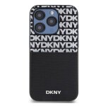 Coque arri�re pour iphone 15 pro max avec une pochette pour cartes dkny noir