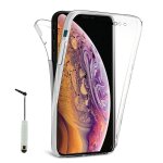 Coque avant et arrière silicone pour apple iphone xs (2018) 5. 8 360 protection intégrale - transparent ... Coque avant et arrière silicone pour apple iphone xs (2018) 5. 8 360 protection intégrale - transparent ...