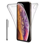 Coque avant et arrière silicone pour apple iphone xs max (2018) 6. 5 360 protection intégrale - transparent ... Coque avant et arrière silicone pour apple iphone xs max (2018) 6. 5 360 protection intégrale - transparent ...
