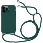 Coque bandouli�re r�glable pour iphone 13 pro max (6. 7'') vert nuit slim anti - rayure anti - choc simple ...