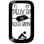 Coque blackberry bold touch 9900 - j peux pas j ai aqua biking 1 - noir