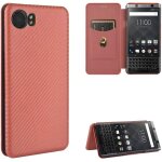 Compatible avec coque blackberry mercury, mince flip fibre de carbone [test de chute] antichoc stand ...