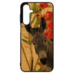 Coque bois ane pour samsung a16 4g 5g silicone design telephone peinture bourrique mule animaux vert ...