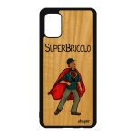 Coque bois super bricolo pour a51 silicone humour bande dessin�e humoristique rouge papy unique housse ...