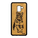Coque en bois chat pour samsung a8 2018 silicone tribal femme rigide noir samsung galaxy a8 2018