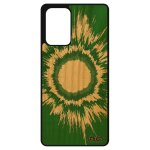 Coque en bois explosion samsung a72 silicone antichoc univers vert effet galaxie dessin modern housse ...