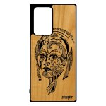 Coque bois femme pour note 20 ultra silicone fee smartphone animaux ethnique noir et blanc telephone ...