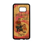 Coque bois galaxy s7 edge silicone j'peux pas j'suis papy etui rose je naissance garcon noir design grand ...