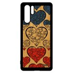 Coque bois pour huawei p30 pro silicone drapeau france fran�ais de protection 4g jeux olympiques coeur ...