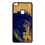 Coque bois huawei p9 / p8 lite 2017 silicone lion pas cher personnalis� etui telephone lionne roi portable ...