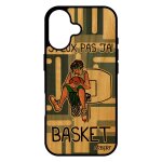 Coque en bois j'peux pas j'ai basket pour iphone 17 silicone gris nba housse case panier humoristique ...