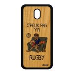 Coque bois j3 2017 silicone j'peux pas y'a rugby sm - j330fn comique drole jpeux mobile texte etui gris ...
