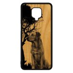 Coque bois naturel xiaomi redmi note 9 pro silicone chien canin design animal noir golden retriever gris ...