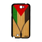 Coque bois note 2 silicone drapeau palestine palestinien jo foot samsung galaxy note 2