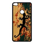 Coque bois pour p8 / p9 lite 2017 silicone salamandre reggae fantaisie vert huawei p8 lite 2017 p9 lite ...